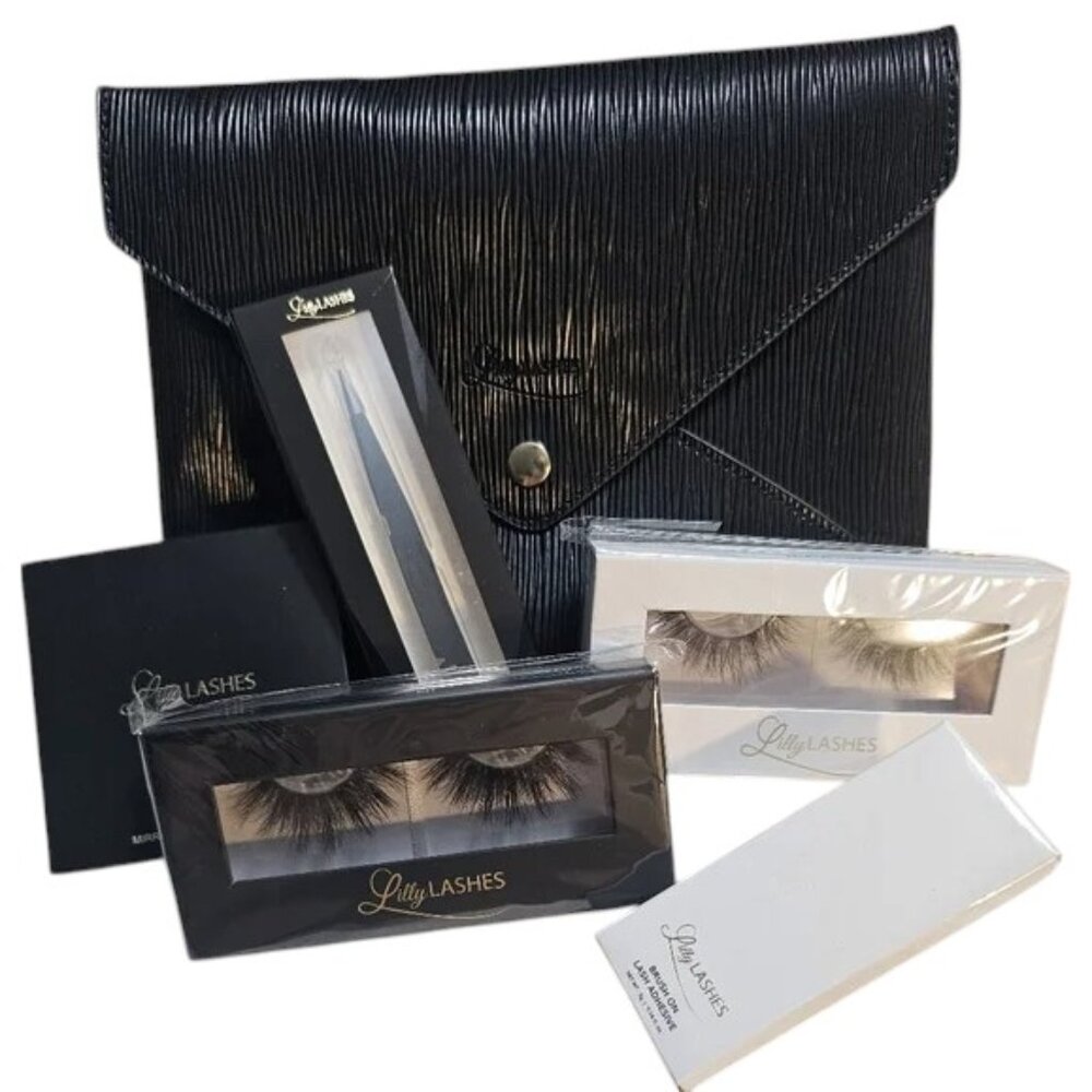 Lilly Lashes Accessory Collection with Clutch New